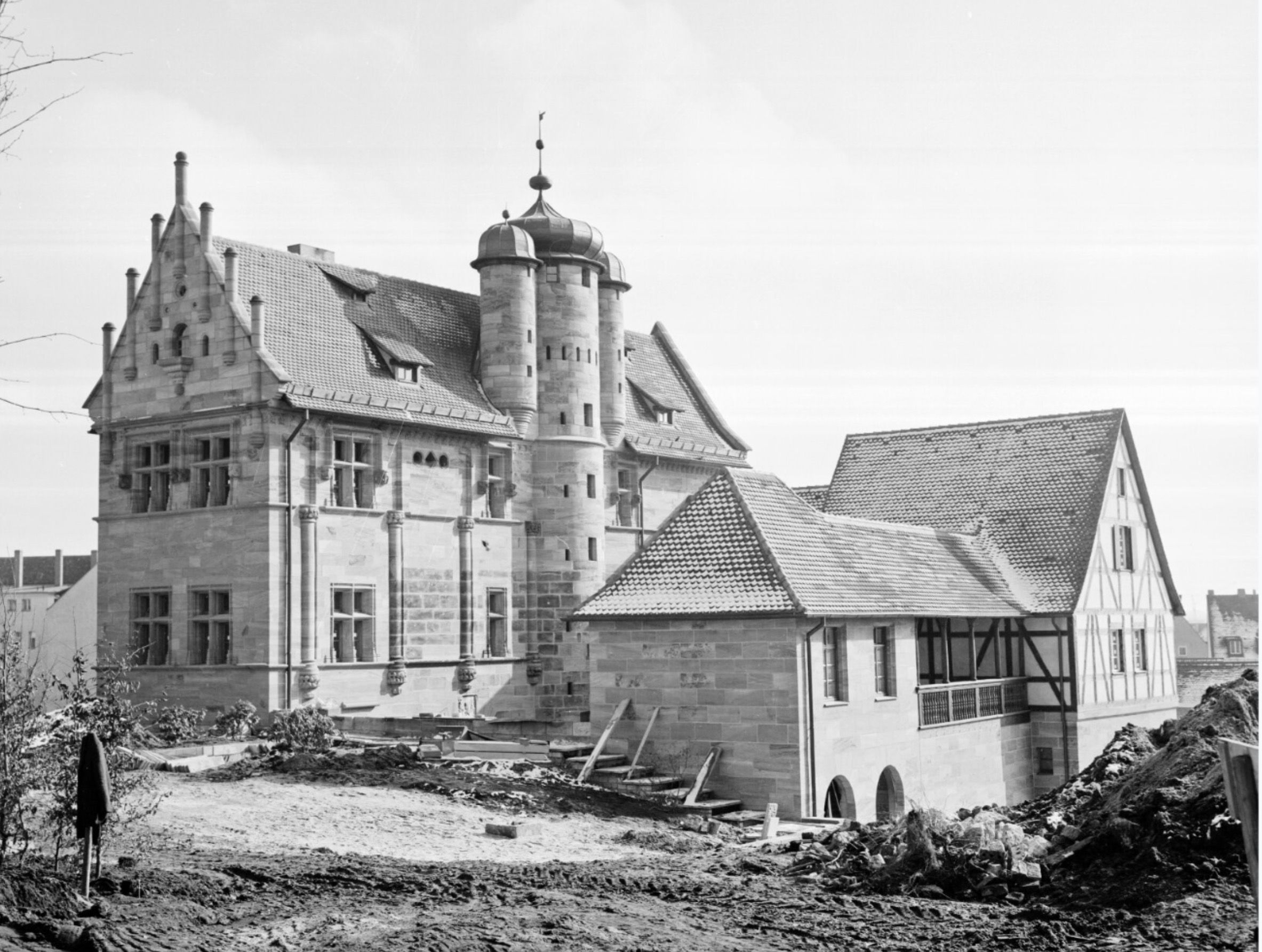 Tucherschloss Nürnberg Wiederaufbau 1968