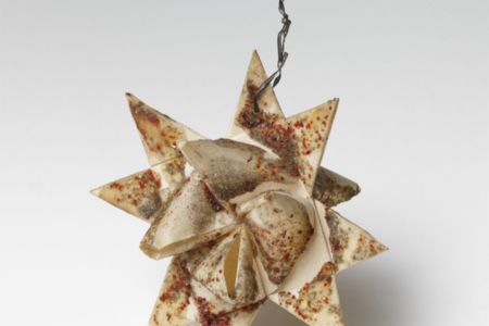 Stern als Weihnachtsbaumschmuck aus Papier