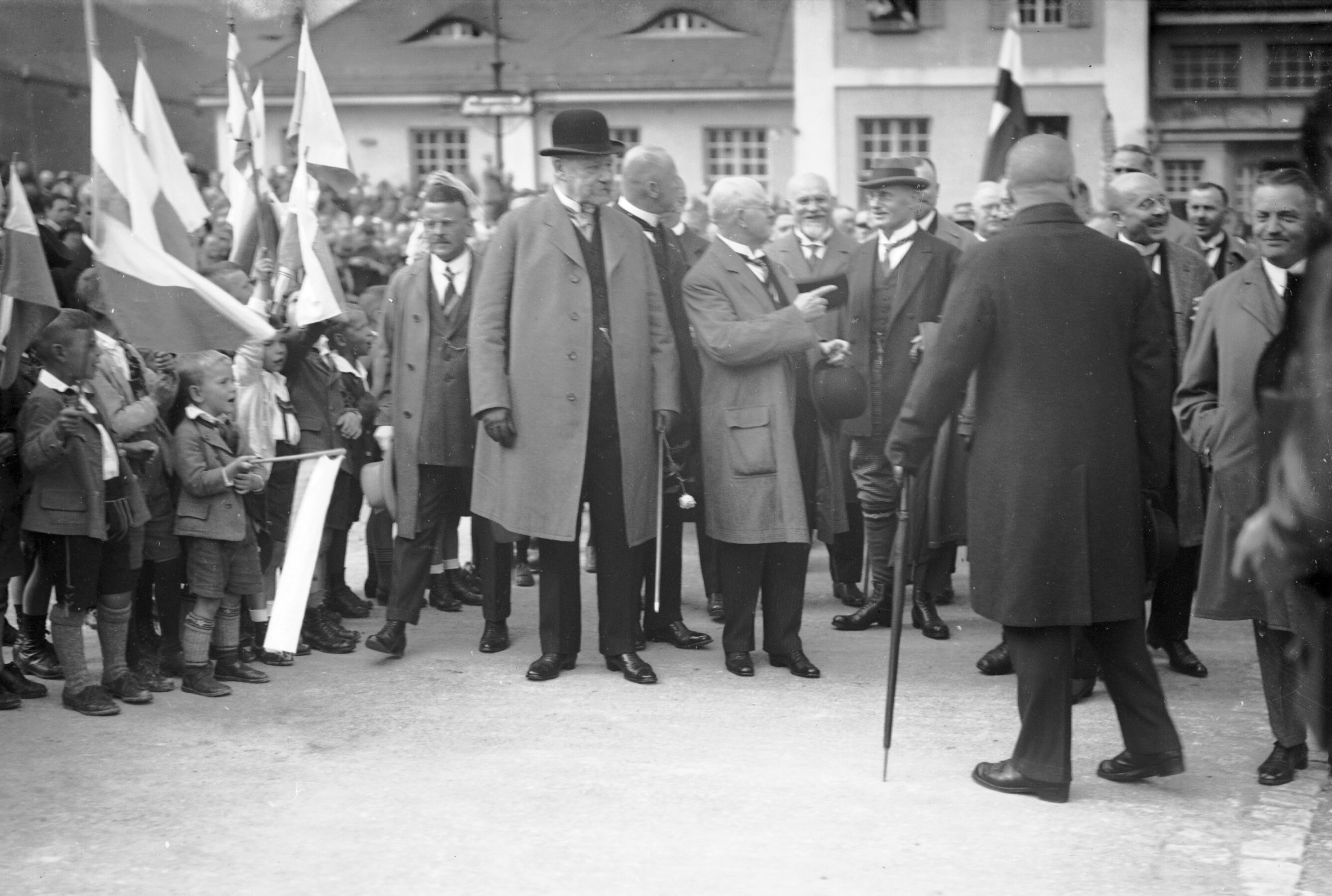 Hindenburg besucht Garmisch 1925