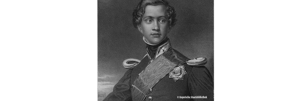 Zeichnung vom jungen Prinz Otto, dem späteren König von Griechenland