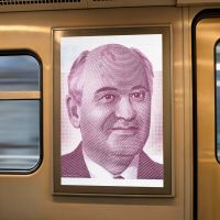 Abbildung die Michail Gorbatschow zeigt