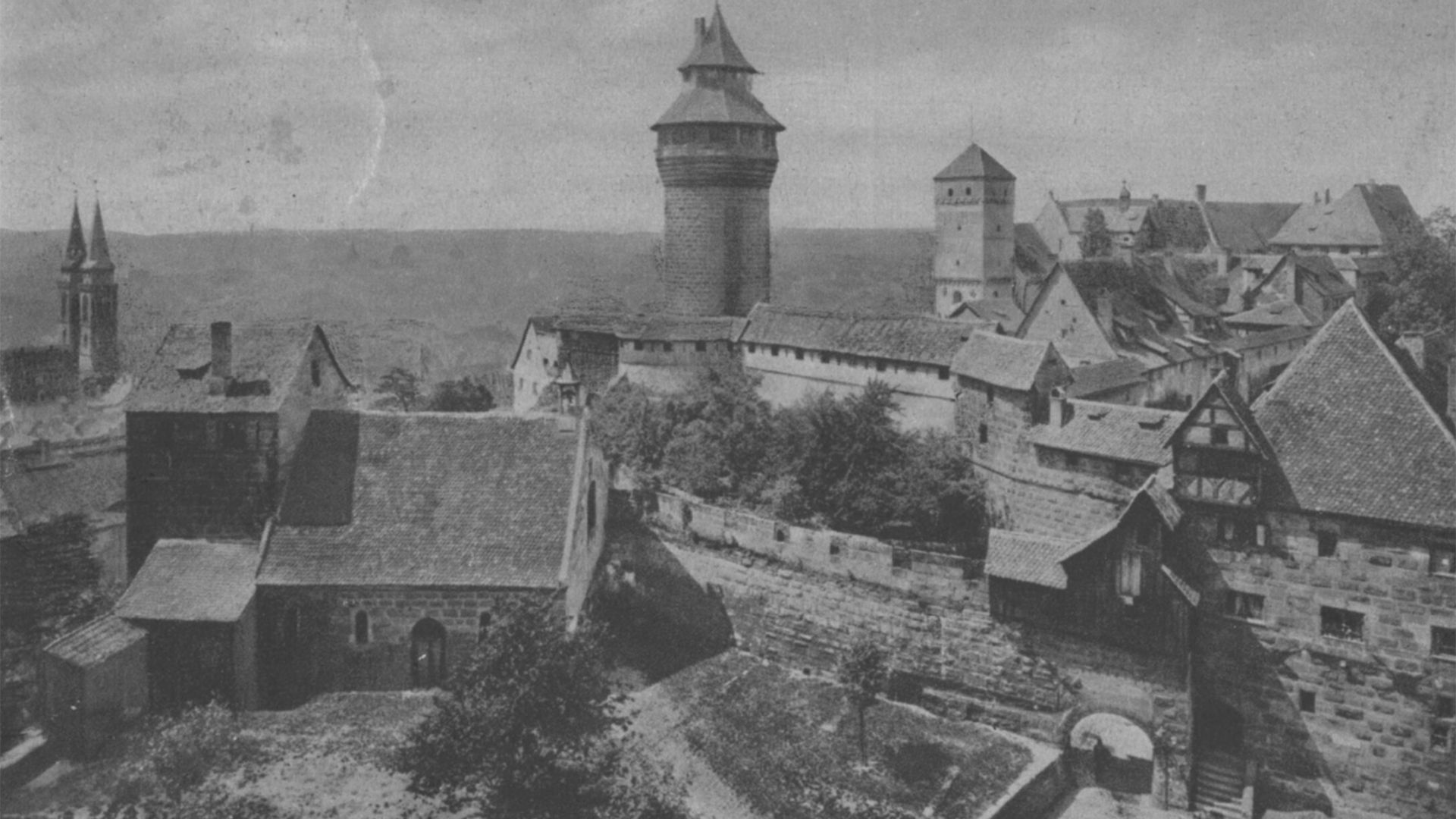 Kaiserburg Nürnberg, fotografiert 1922