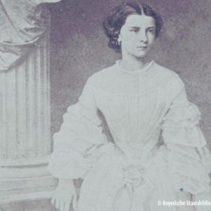Jugendfoto von Marie spätere Königin beider Sizilien