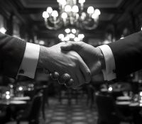 Handshake zweier Geschäftspartner