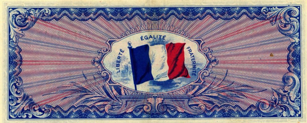 Geldschein mit der Trikolore © Giesecke+Devrient Stiftung