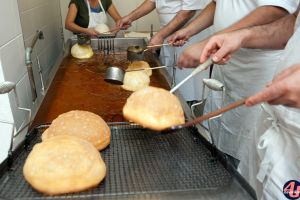 Hutkrapfen wird zum abtropfen gelegt © KulturErben