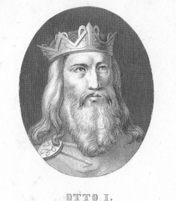 Zeichnung von Otto I. © Bildarchiv der Bayerischen Staatsbibliothek