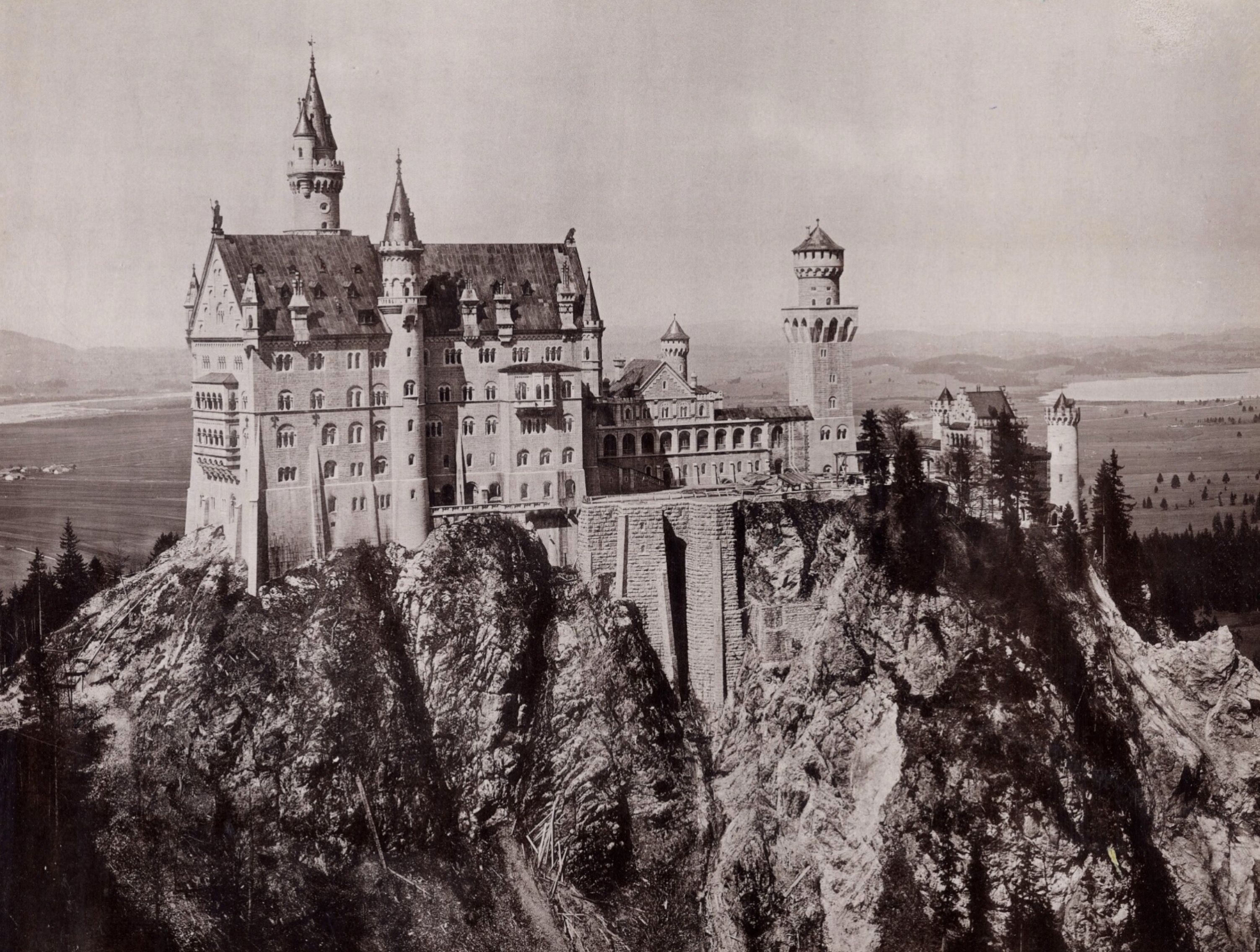 Schloss Neuschwanstein 1887 © Bayerischen Staatsbibliothek