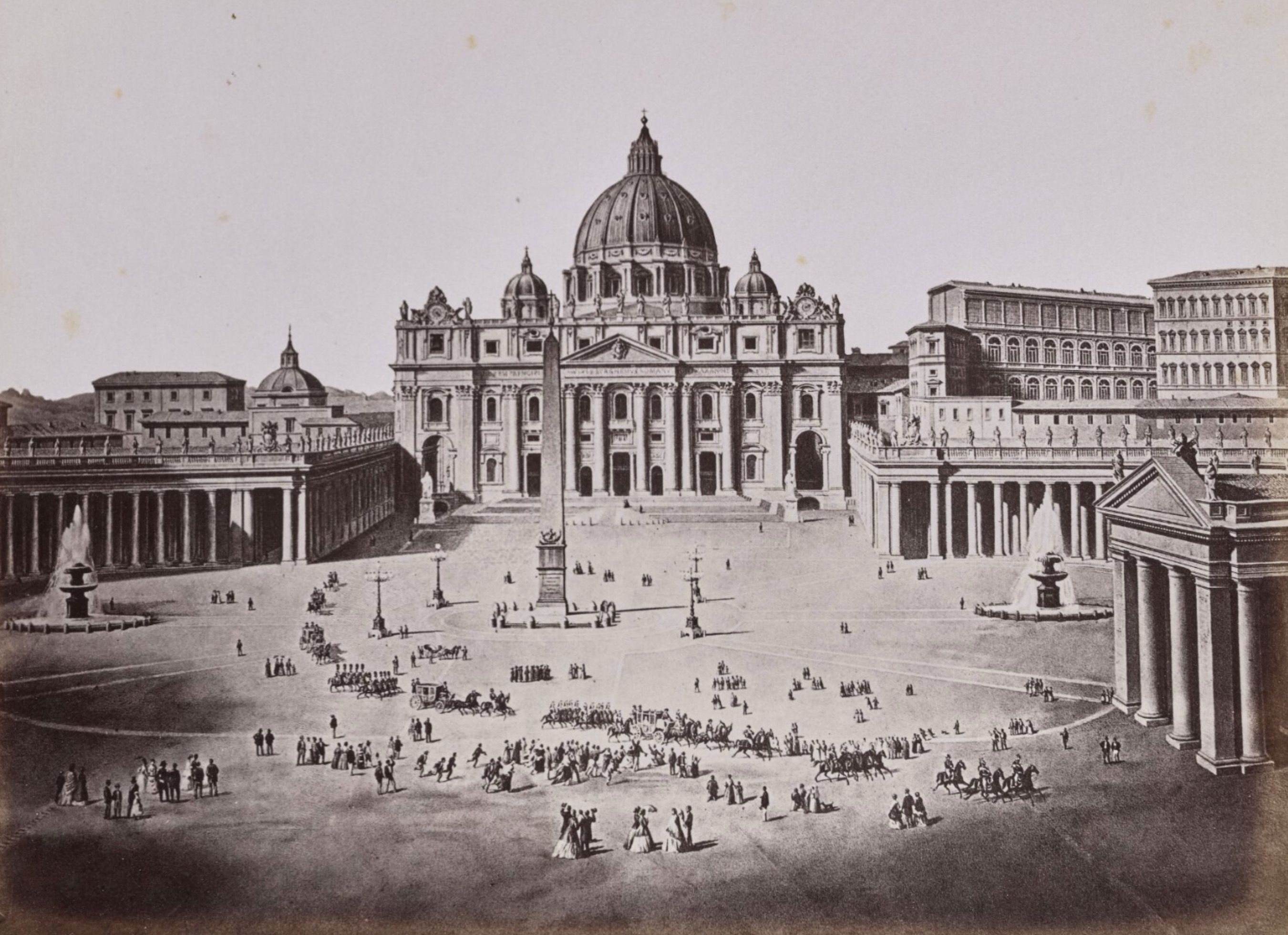 Petersplatz Rom © Bayerische Staatsbibliothek