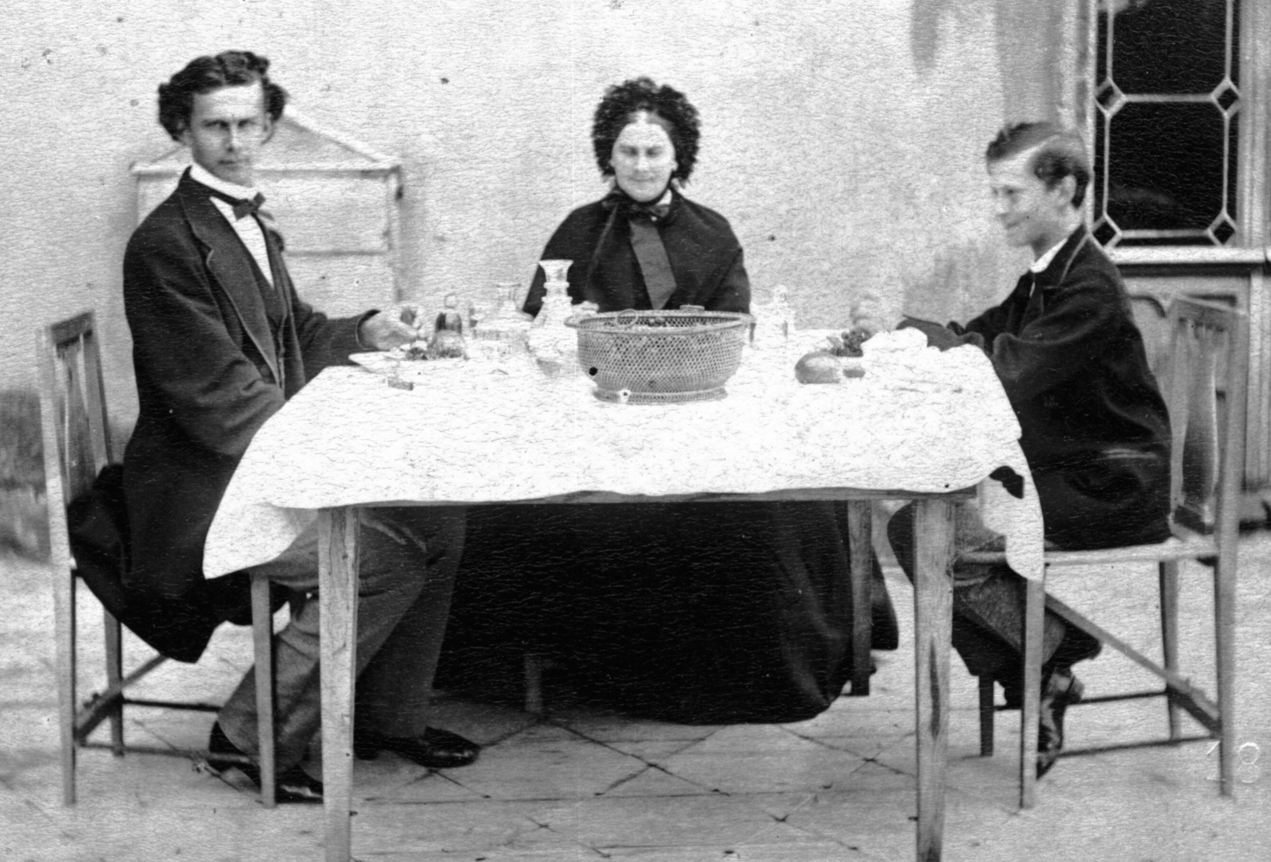 Ludwig mit Mutter und Bruder Otto 1863