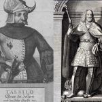 Zeichnung von Tassilo und Karl dem Großen ©       Bildarchiv der Bayerischen Staatsbibliothek/Historischer Verein von Oberbayern