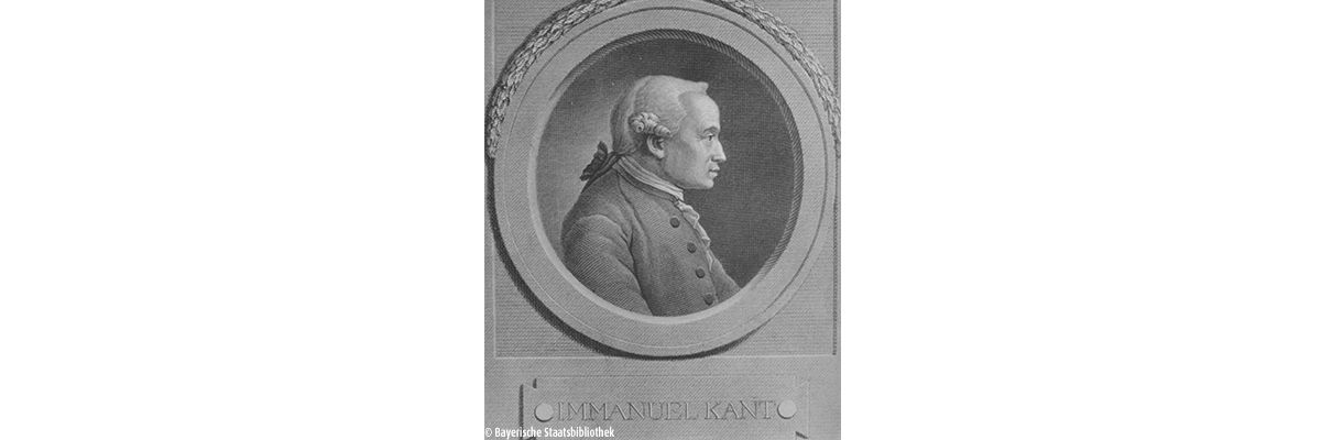 Zeichnung von Immanuel Kant im Profil