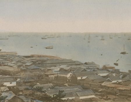 Hafen Yokohama um 1880