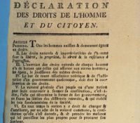 Erste Seite der Erklärung der Menschenrechte