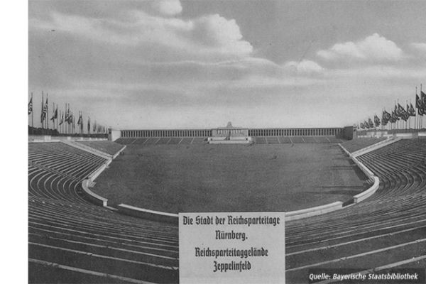 Bild zeigt das Reichsparteitaggelände Zeppelinfeld in Nürnberg