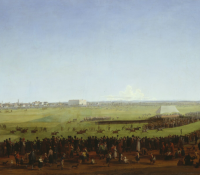 Bild vom Pferderennen.