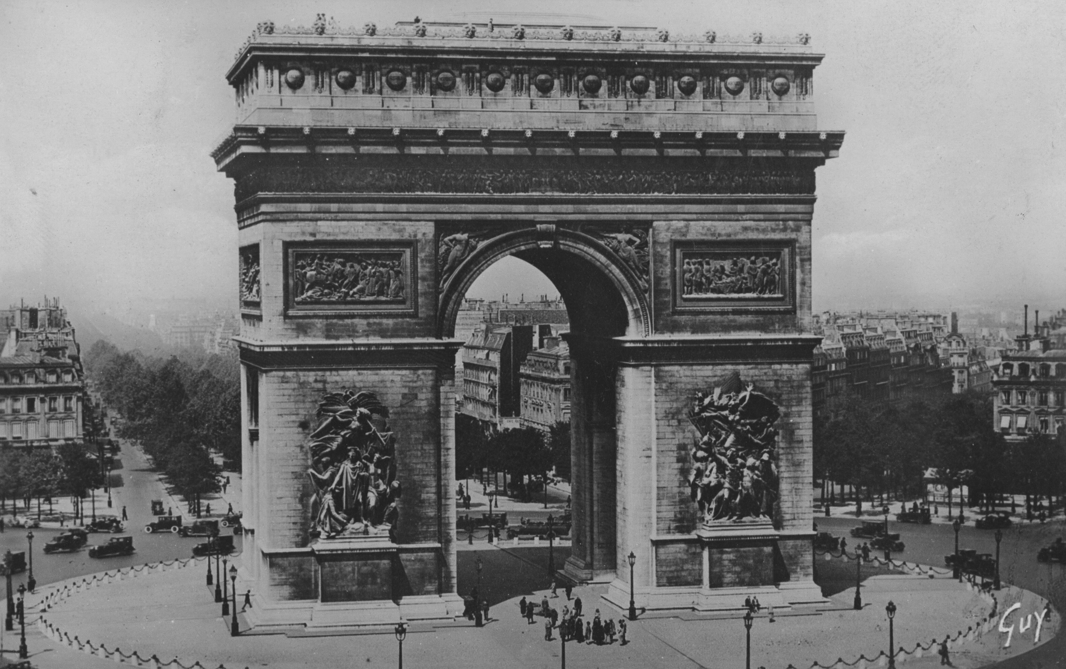 Paris um 1920, Arc de Triomphe 