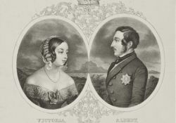 Zeichnungen von Queen Victoria und Albert 