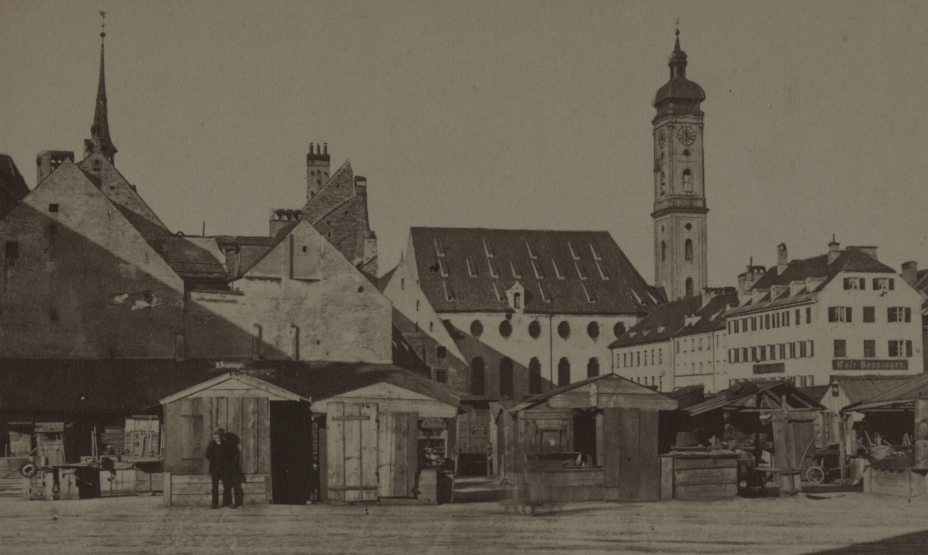Viktualienmarkt München um 1880
