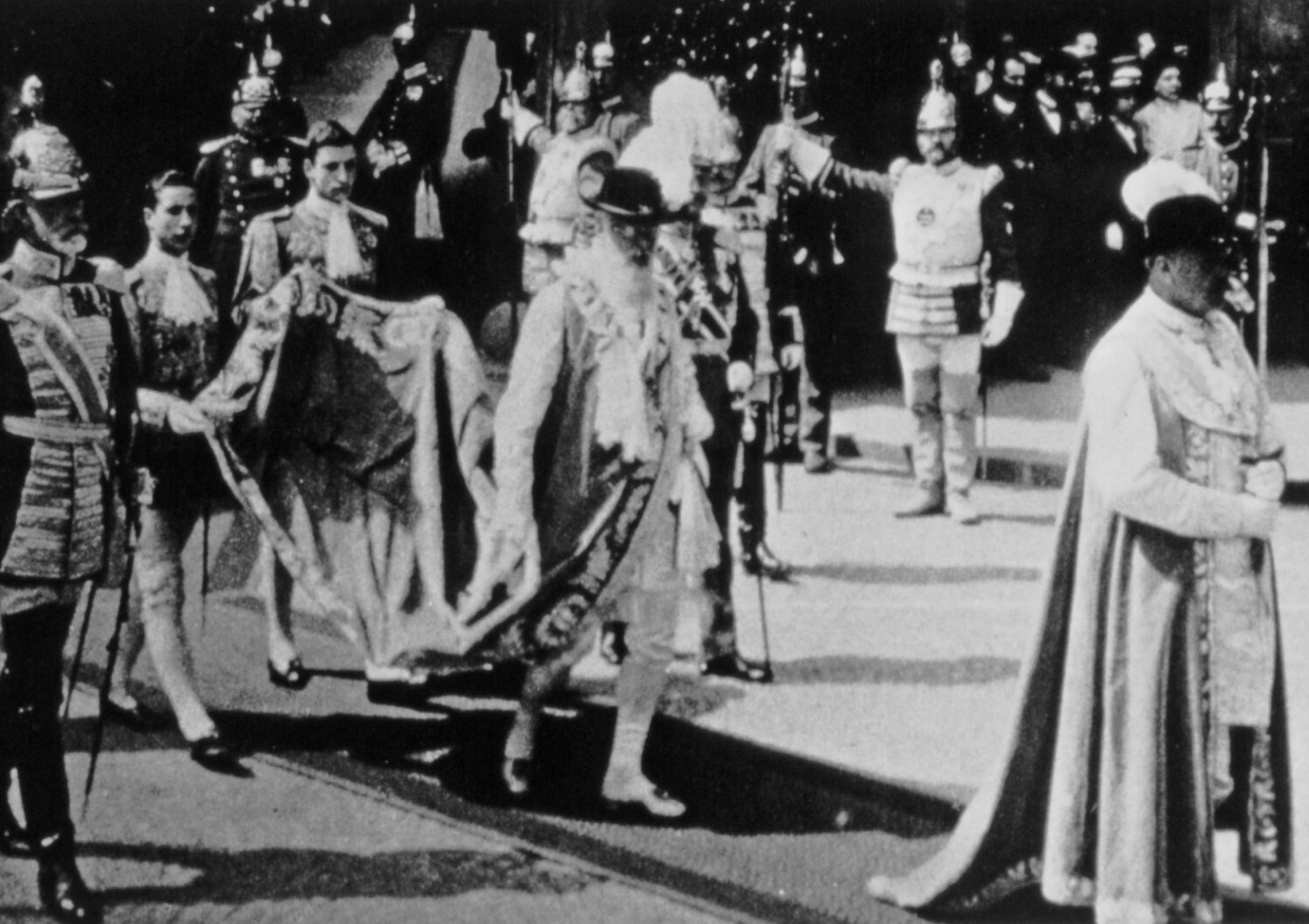 Umzug der Georgiritter 1913 mit König Ludwig III.