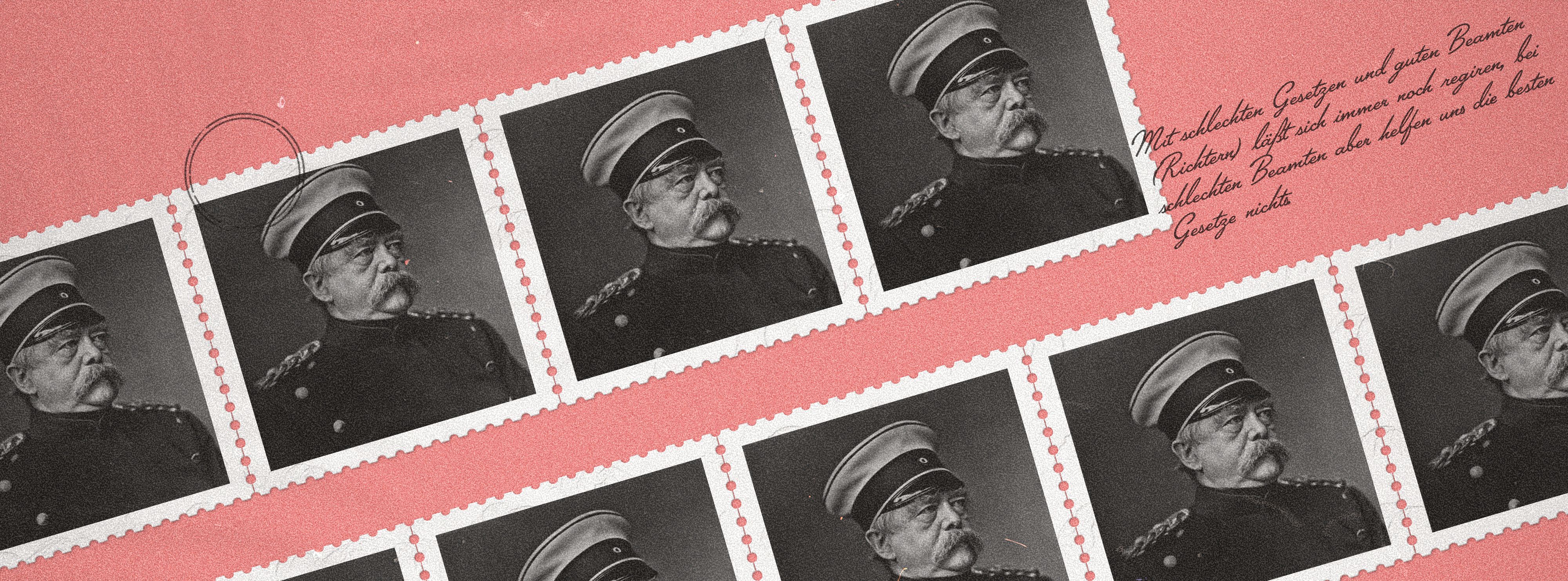 Portrait von Otto von Bismarck in zivil.