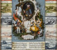 Hinterglasbild vom Siebenjährigen Krieg