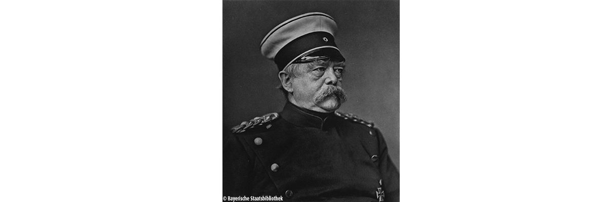 Zeichnung von Otto von Bismarck in Uniform